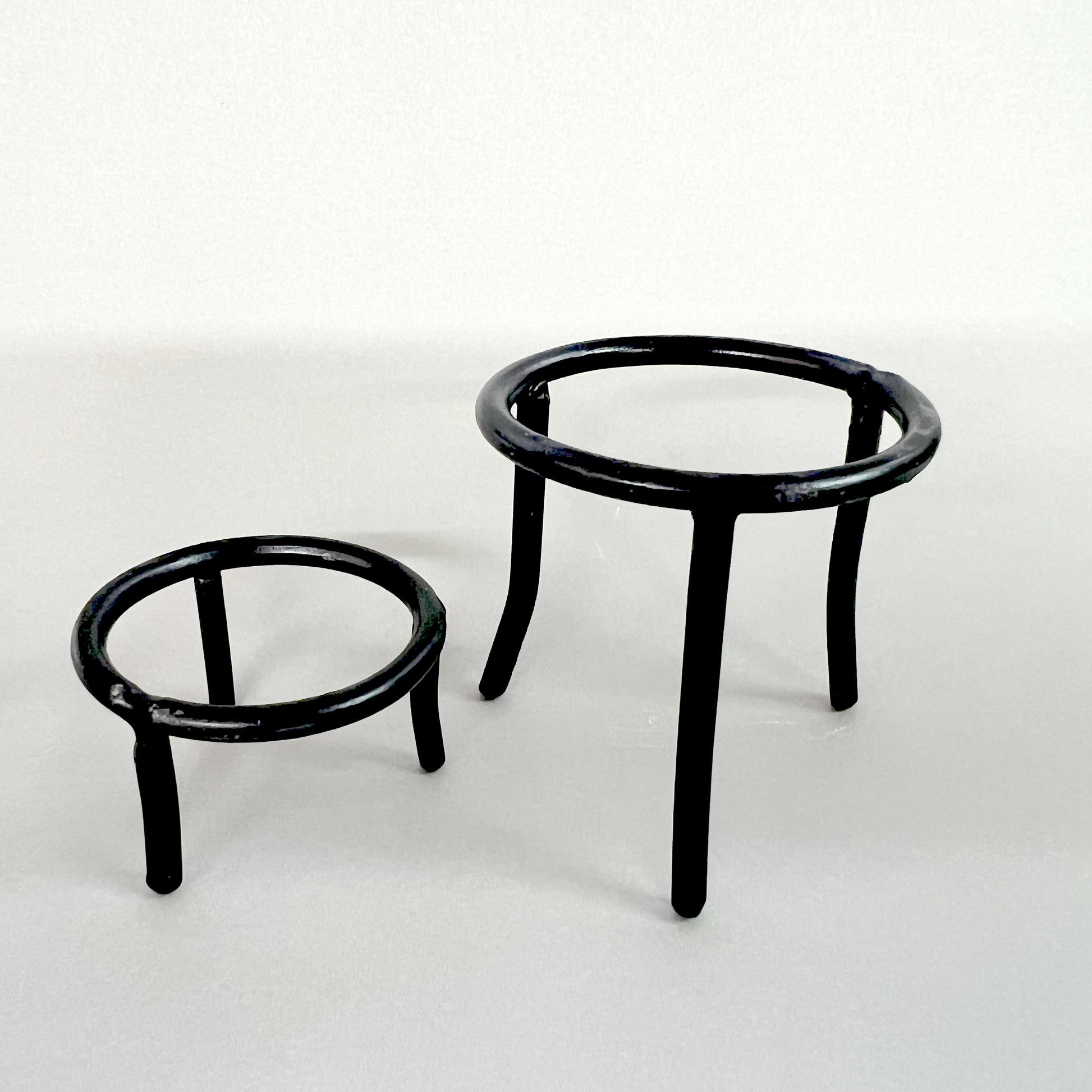 Metal Sphere and Egg Stands