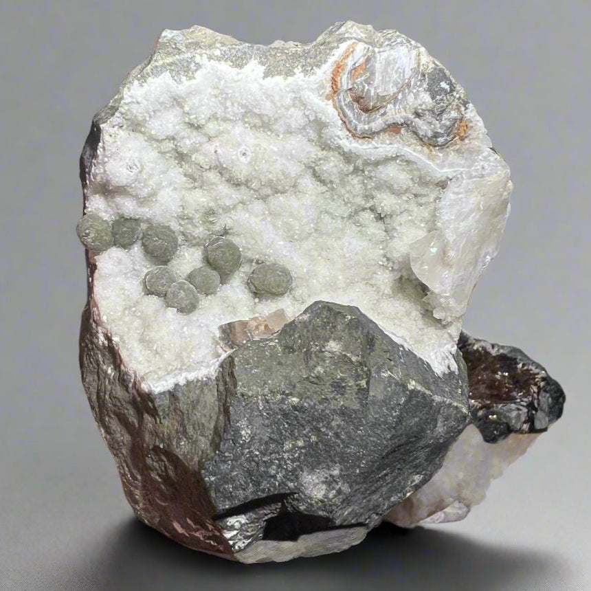 Gyrolite crystals in vug