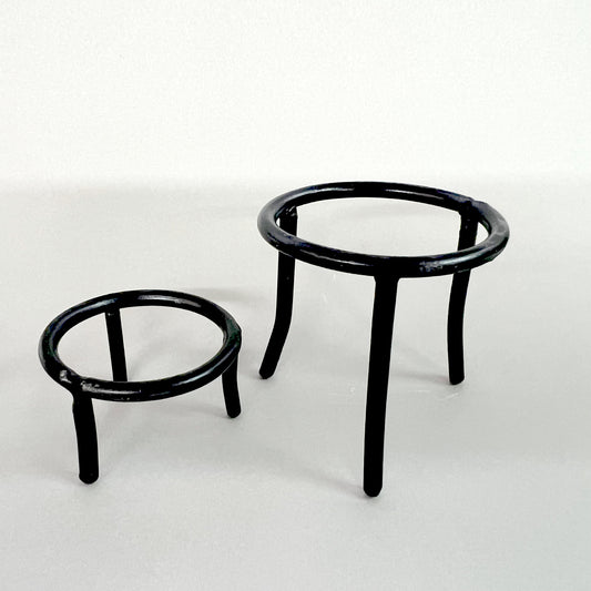 Metal Sphere and Egg Stands